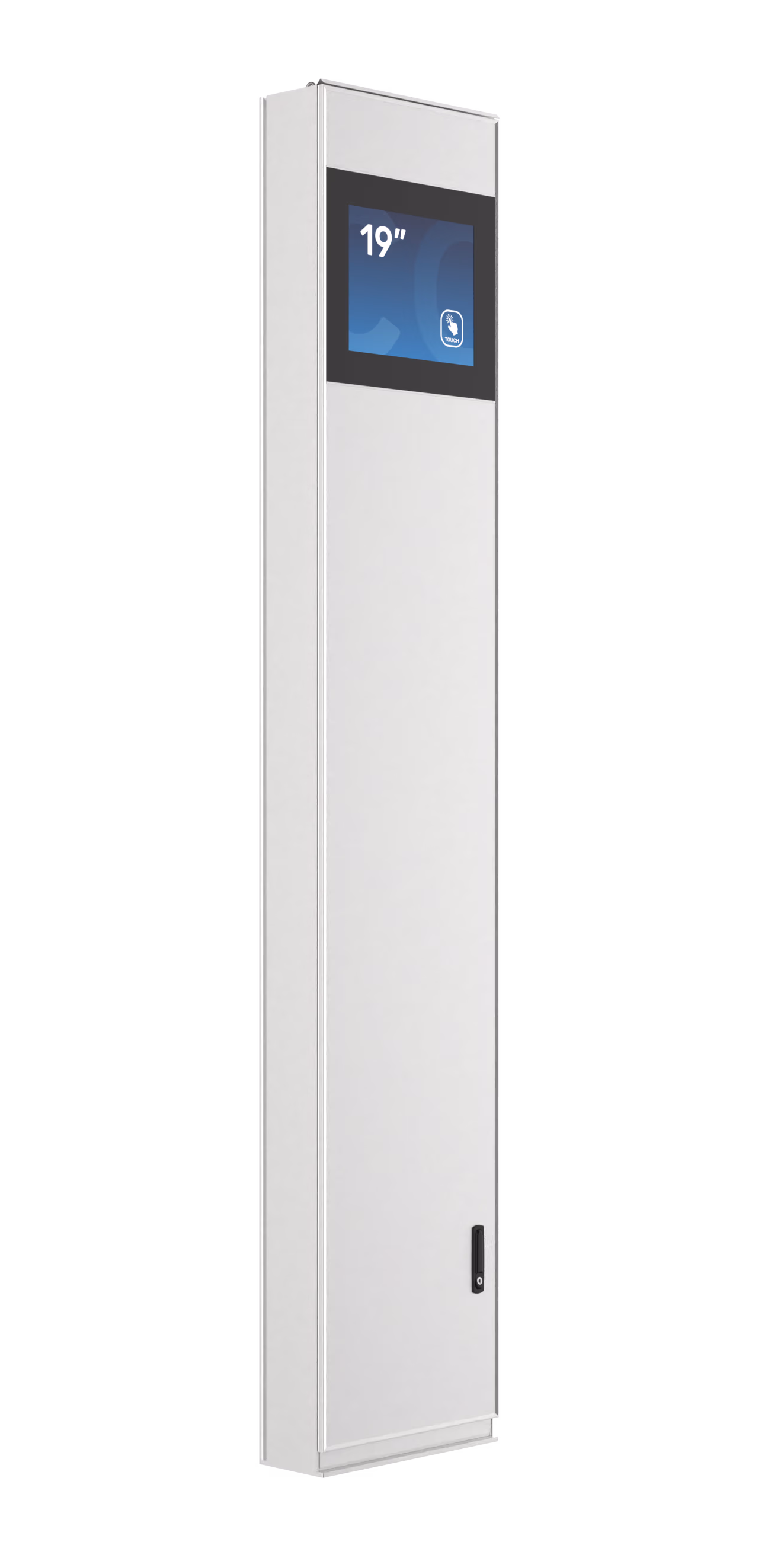 Flexi Access Gate – straight front view with touchscreen