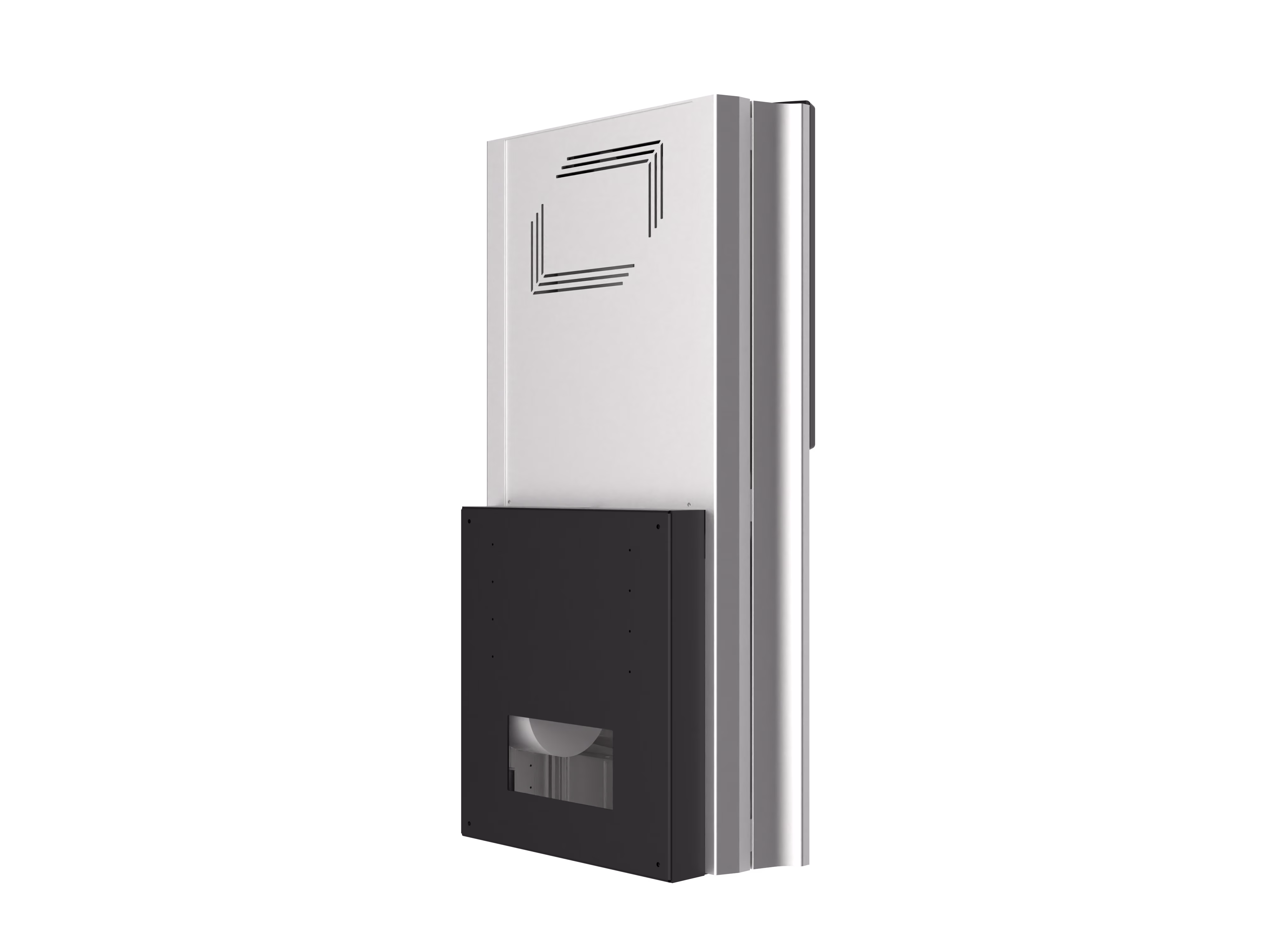 Flexi Wall – rear view showing ventilation or cables