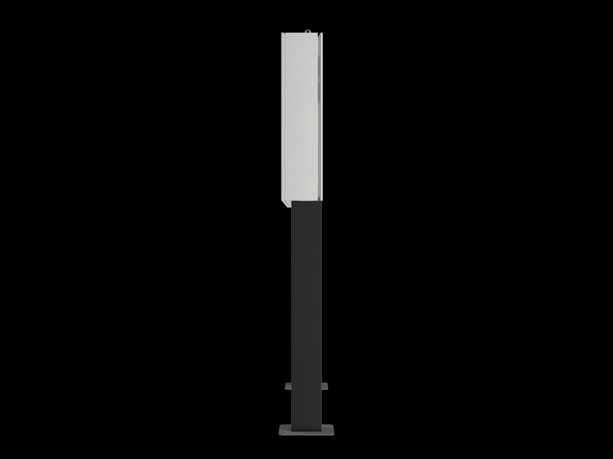Dura Outdoor Legs – side profile of the kiosk