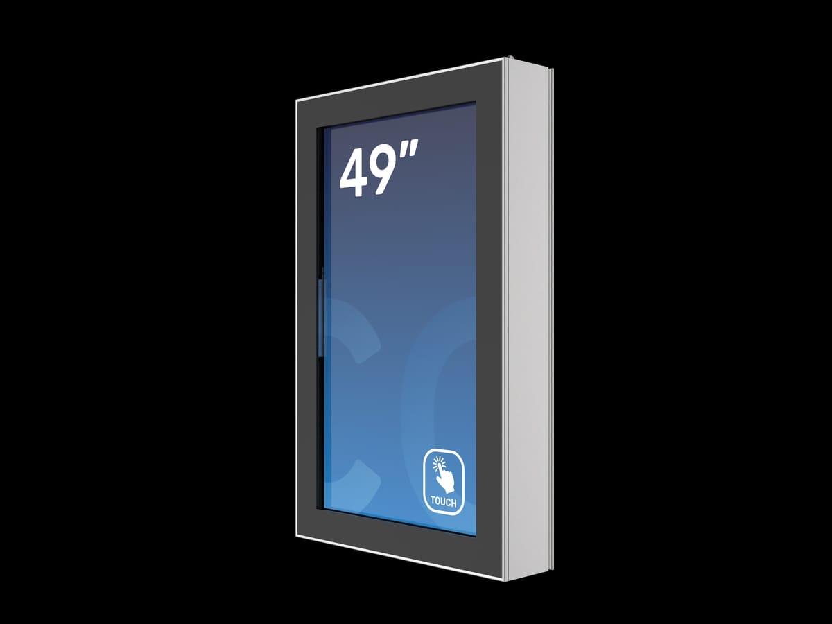 Dura Outdoor Wall – angled front view of the kiosk