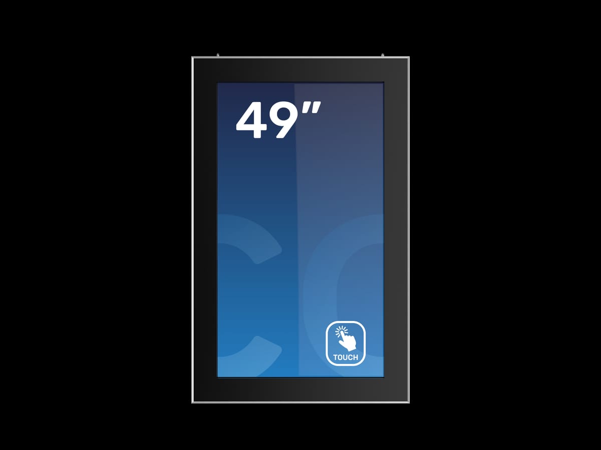 Dura Outdoor Wall – straight front view with touchscreen