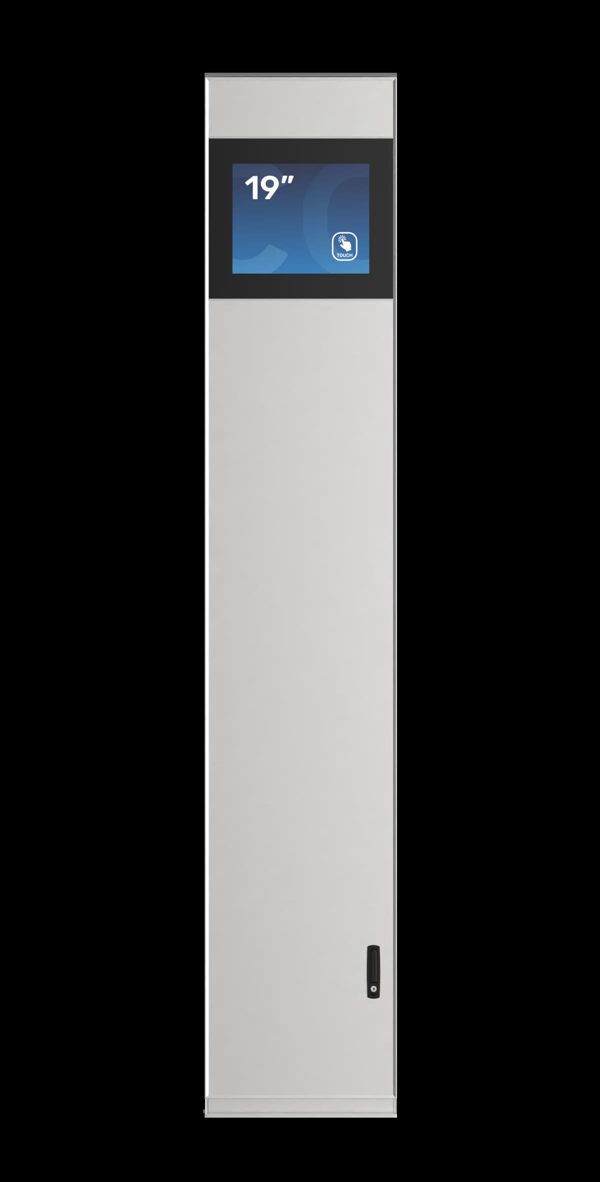 Flexi Access Gate – angled front view of the kiosk