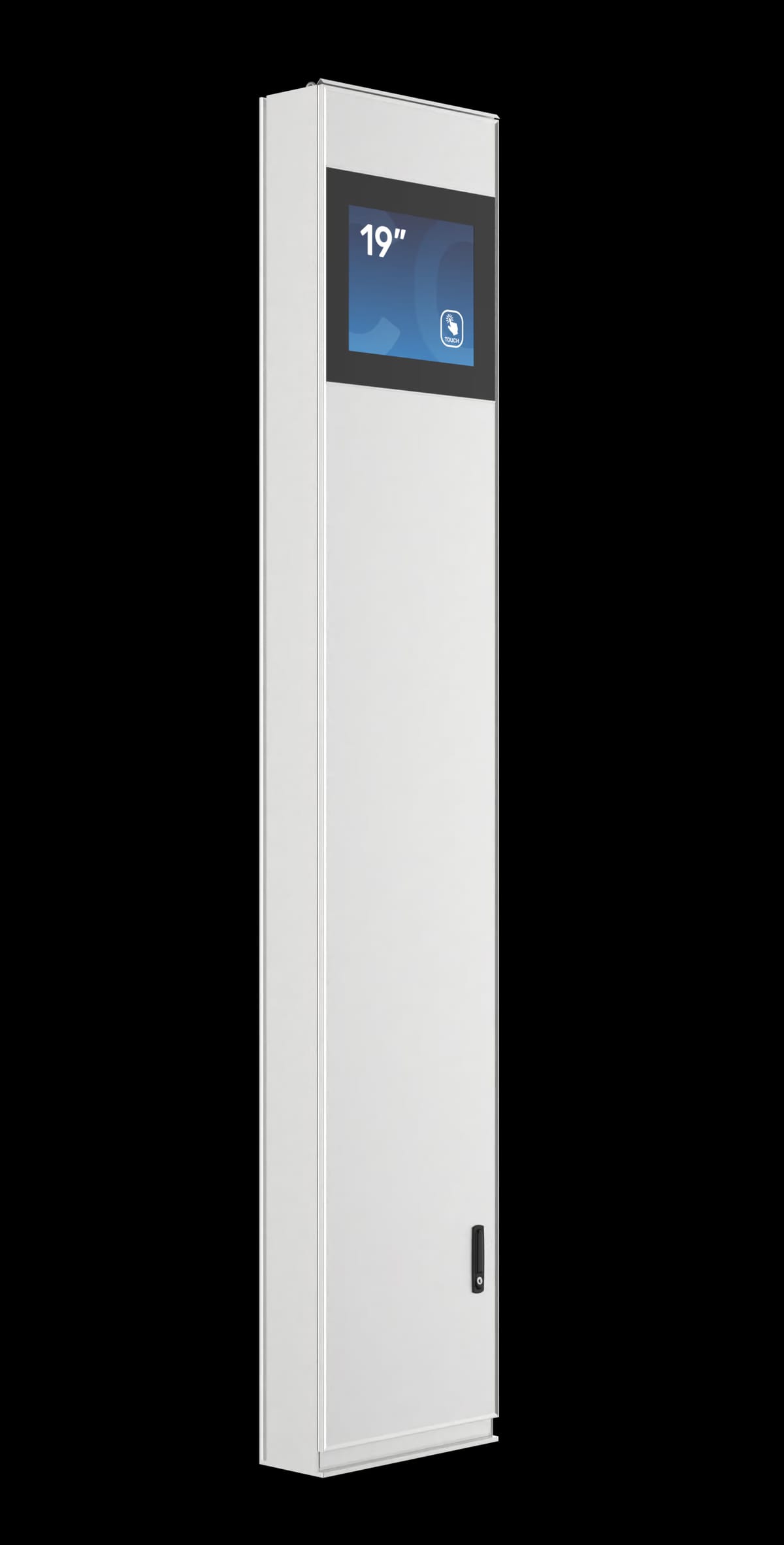 Flexi Access Gate – straight front view with touchscreen