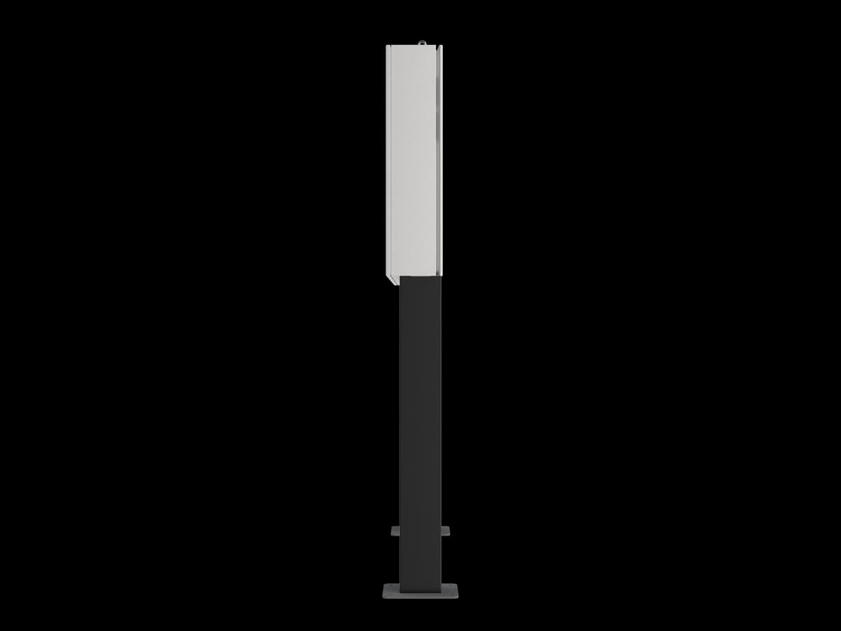 Dura Outdoor Legs – side profile of the kiosk