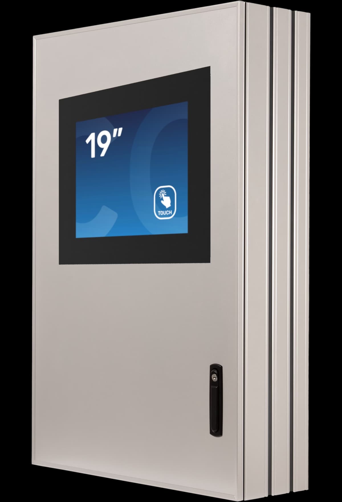 Flexi Outdoor Wall – straight front view with touchscreen